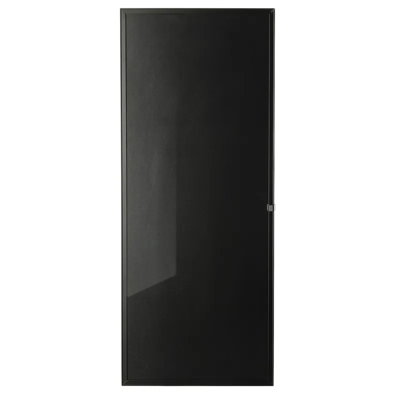 IKEA HÖGBO ХЕГБУ, скляні дверцята, чорний, 40x97 см 205.302.49 фото №1