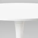 IKEA DOCKSTA ДОКСТА / TOBIAS ТОБІАС, стіл+4 стільці, білий білий / прозорий хромований, 103 см 494.834.31 фото thumb №3