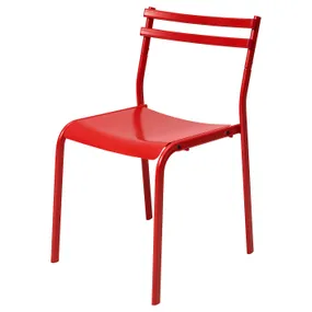 IKEA GENESÖN ГЕНЕСЕН, стілець, металл / червоний 005.656.83 фото