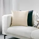 IKEA SANELA САНЕЛА, чохол на подушку, світло-бежевий, 50x50 см 903.210.30 фото thumb №3