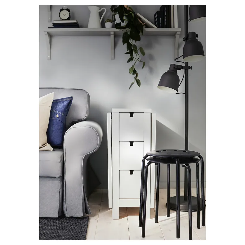IKEA MARIUS МАРІУС, табурет, чорний, 45 см 101.356.59 фото №2