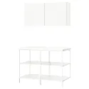 IKEA ENHET ЕНХЕТ, шафа, білий, 123x63.5x207 см 995.481.14 фото thumb №1