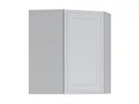 BRW Верхний кухонный шкаф Верди 60 см угловой правый светло-серый матовый, греноловый серый/светло-серый матовый FL_GNWU_60/72_P-SZG/JSZM фото thumb №2