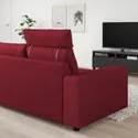 IKEA VIMLE ВИМЛЕ, 3-местный диван, с подголовником/Лейде красный/коричневый 494.343.94 фото thumb №2