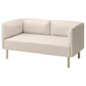 IKEA LILLEHEM ЛІЛЛЕХЕМ, 2-місний модульний диван, ВІССЛЕ/бежевий деревина 894.712.85 фото thumb №1