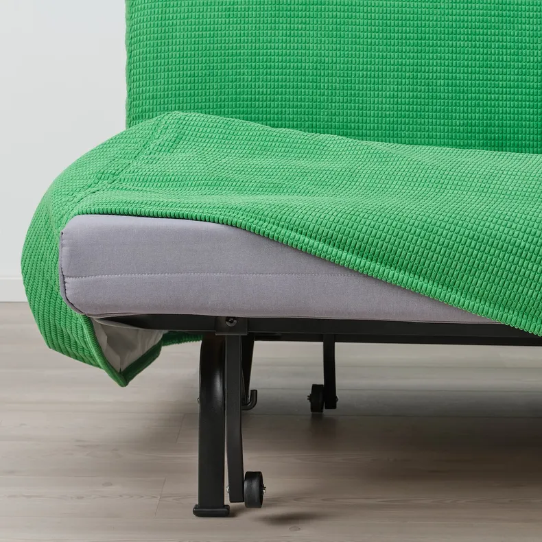 IKEA LYCKSELE HÅVET ЛИКСЕЛЕ ХОВЕТ, 2-местный диван-кровать, Вансбро ярко-зеленый 293.871.38 фото №4