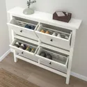 IKEA HEMNES ХЕМНЕС, шафа для взуття з 4 відділеннями, білий, 107x22x101 см фото thumb №3