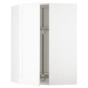 IKEA METOD МЕТОД, углов навесн шкаф с вращающ секцией, белый Энкёпинг / белая имитация дерева, 68x100 см 194.736.07 фото