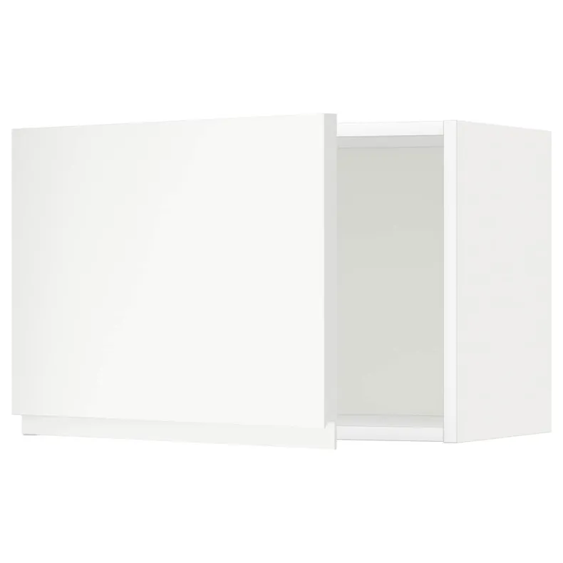 IKEA METOD МЕТОД, навесной шкаф, белый / Воксторп матовый белый, 60x40 см 394.675.25 фото №1