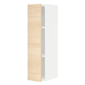 IKEA METOD МЕТОД, навесной шкаф с полками, белый / аскерсундский узор светлый ясень, 20x80 см 194.616.85 фото