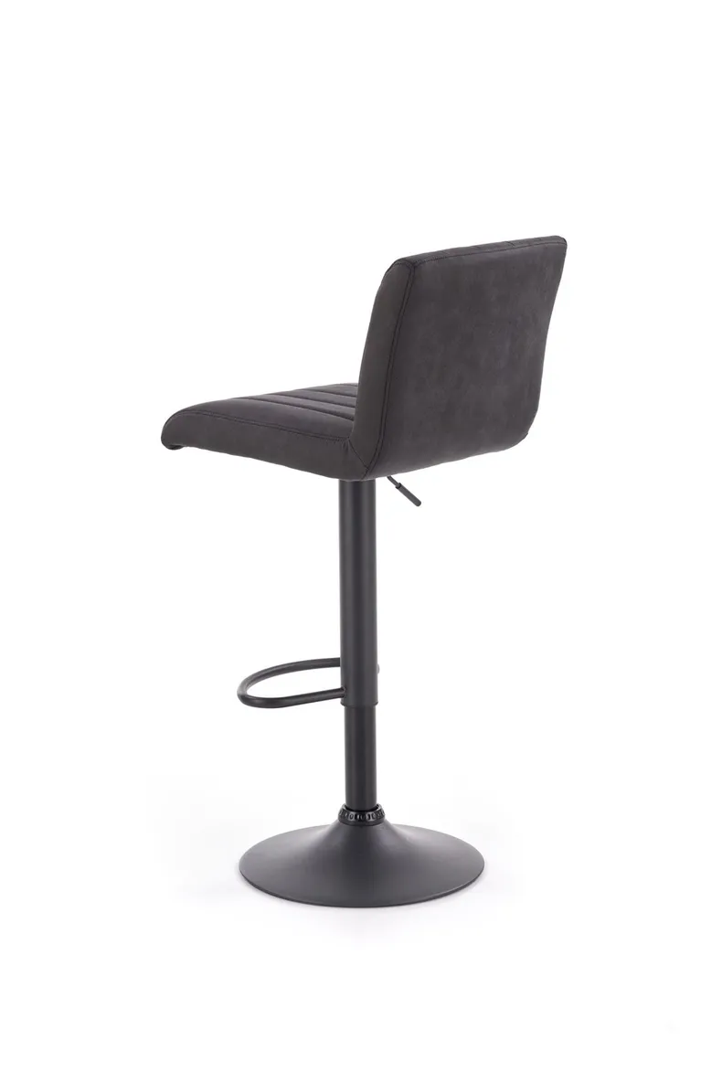 Барный стул HALMAR H89, ножка – черная, обивка - темно-серый фото №3