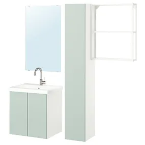 IKEA ENHET ЕНХЕТ, ванна, білий/блідо-сіро-зелений, 64x43x65 см 095.472.27 фото