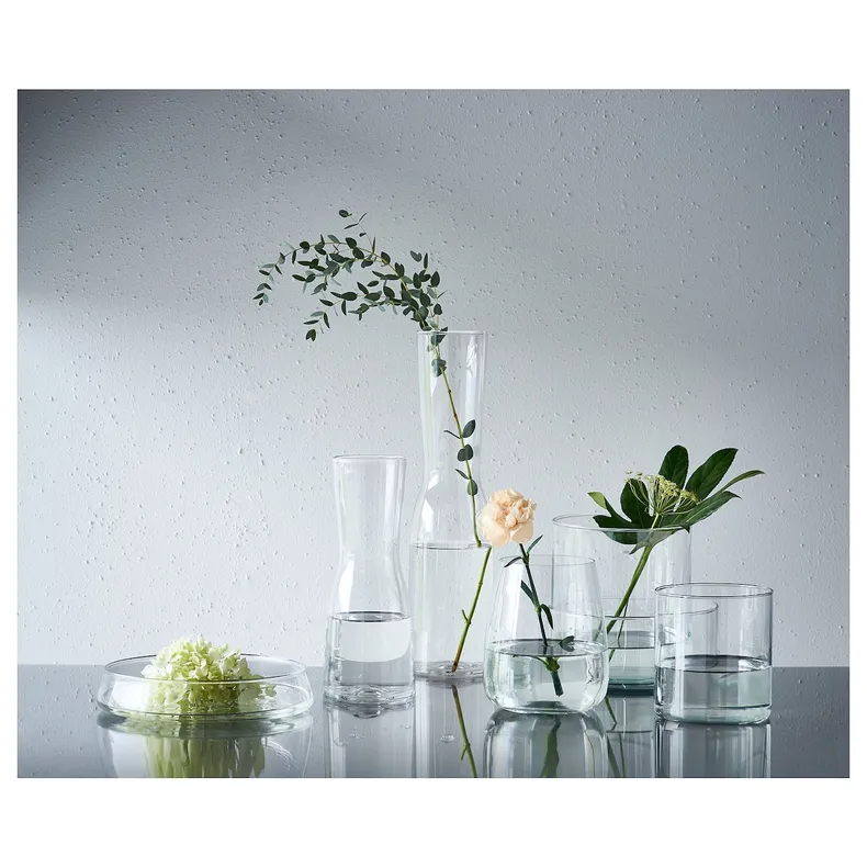 IKEA TIDVATTEN ТИДВАТТЕН, ваза, прозрачное стекло, 30 см 804.612.43 фото №2