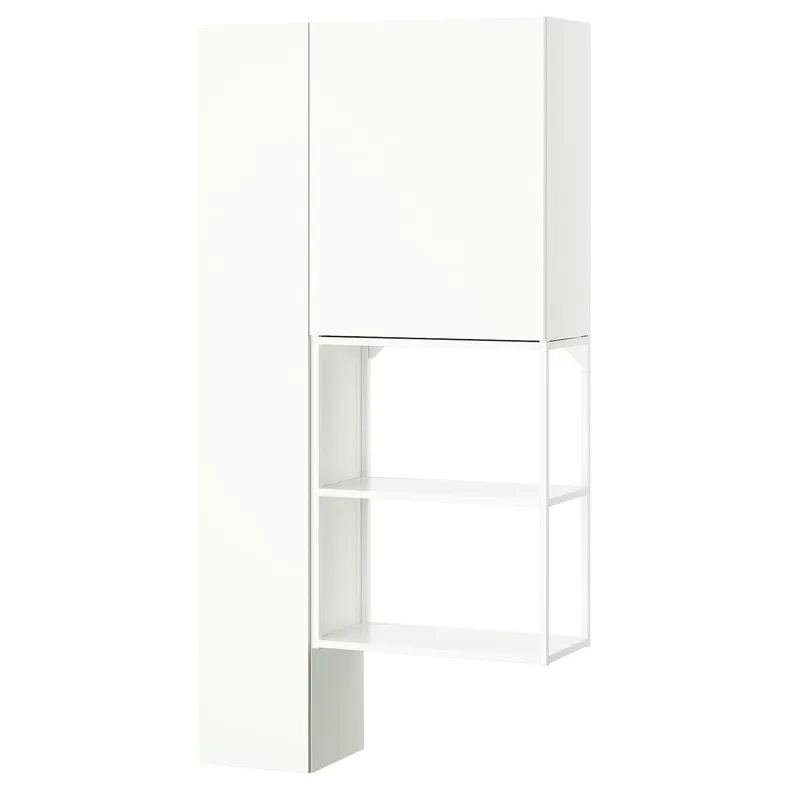 IKEA ENHET ЕНХЕТ, шафа, білий, 90x32x180 см 695.479.60 фото №1