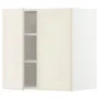 IKEA METOD МЕТОД, навісна шафа з полицями / 2 дверцят, білий / БУДБІН кремово-білий, 60x60 см 694.588.69 фото