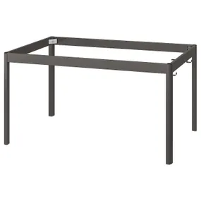 IKEA IDÅSEN ИДОСЕН, подстолье для столешницы, тёмно-серый, 139x69x72 см 304.838.22 фото