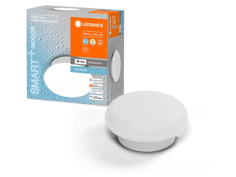 BRW Smart Wifi Orbis LED, плафон для ванной комнаты 085972 фото №2