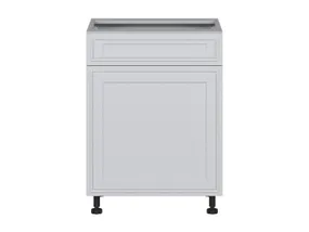 BRW Нижний кухонный шкаф Verdi 60 см правый с выдвижным ящиком soft-close светло-серый матовый, греноловый серый/светло-серый матовый FL_D1S_60/82_P/STB-SZG/JSZM фото