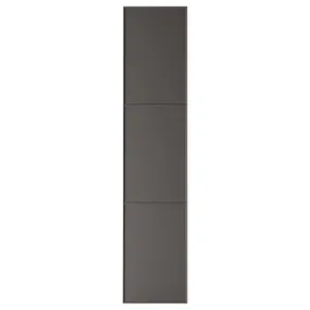IKEA MERÅKER МЕРОКЕР, дверца с петлями, темно-серый, 50x229 см 791.228.24 фото