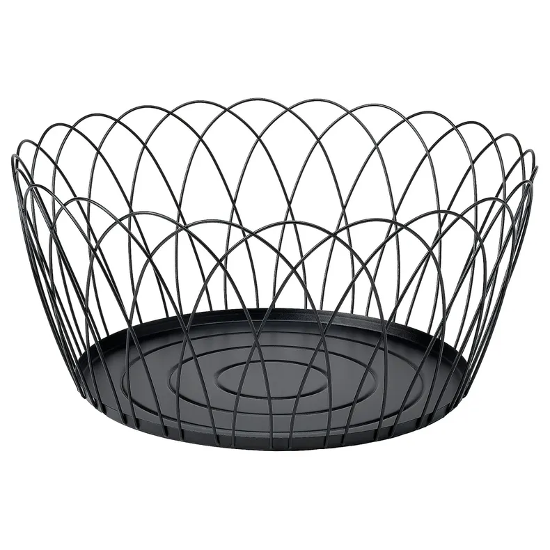 IKEA HÖSTAGILLE ХЁСТАГИЛЛЕ, корзина, черный, 55x25 см 105.757.85 фото №1