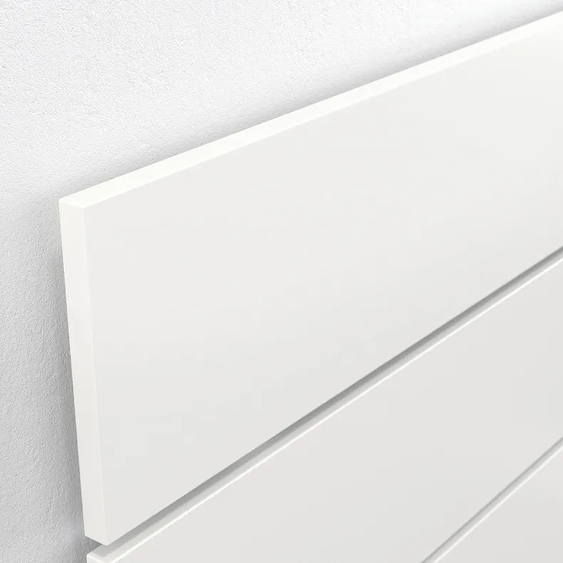 IKEA NORDLI НОРДЛИ, кровать с отд д / хранения и матрасом, с подголовником белый / Валевог средней жесткости, 160x200 см 395.396.31 фото №9