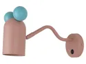 BRW Дитячий настінний світильник Mouse в сталевому рожево-блакитному кольорі 090282 фото thumb №1