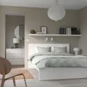 IKEA MALM МАЛЬМ, каркас кровати, белый / Линдбоден, 140x200 см 594.949.62 фото thumb №4