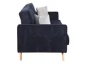 BRW Трехместный диван-кровать Leto с контейнерным пледом синий, Rosario 465 Navy/Rosario 453 Grey WE-LETO-G1_B93D7F фото thumb №2