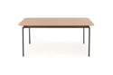 Кухонний стіл HALMAR SMART 170-250x100 см дуб натуральний/чорний фото thumb №1