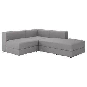 IKEA JÄTTEBO ЭТТЕБО, 2,5-местный угловой диван + козетка, правый / тонированный серый 294.851.86 фото
