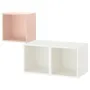 IKEA EKET ЭКЕТ, комбинация настенных шкафов, бледно-розовый / белый, 105x35x70 см 794.298.62 фото