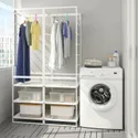 IKEA JONAXEL ЙОНАКСЕЛЬ, гардероб, комбинация, белый, 99x51x173 см 092.976.57 фото thumb №3