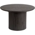 Стол круглый раскладной MEBEL ELITE CHARLES 120-160х120 см, Черный фото thumb №1
