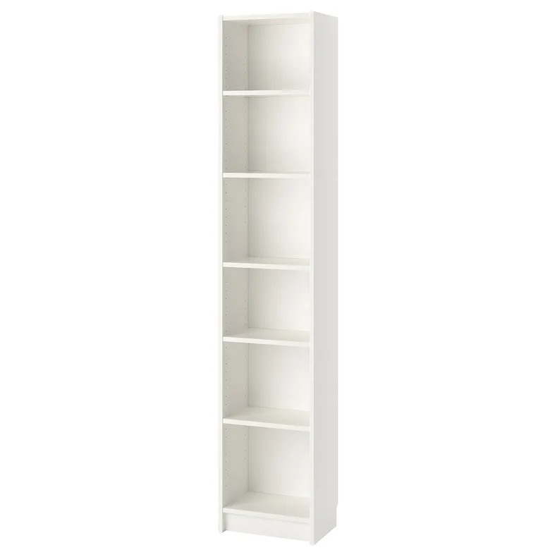 IKEA BILLY БИЛЛИ, стеллаж, белый, 40x28x202 см 502.638.38 фото №1