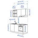 IKEA ENHET ЕНХЕТ, кухня, білий / імітація. дуб, 183x63.5x222 см 893.373.34 фото thumb №3