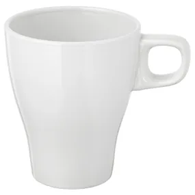 IKEA FÄRGRIK ФЕРГРІК, чашка, кераміка білий, 25 сл 601.439.92 фото