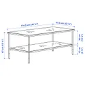 IKEA ÄSPERÖD ЭСПЕРЁД, журнальный стол, черный / стекло черное, 115x58 см 004.618.88 фото thumb №6