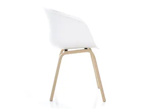 Кухонний стілець SIGNAL EGO, білий фото