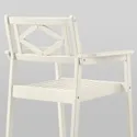 IKEA BONDHOLMEN БОНДХОЛЬМЕН, крісло з підлокітниками, вуличне, білий/бежевий 105.581.73 фото thumb №3