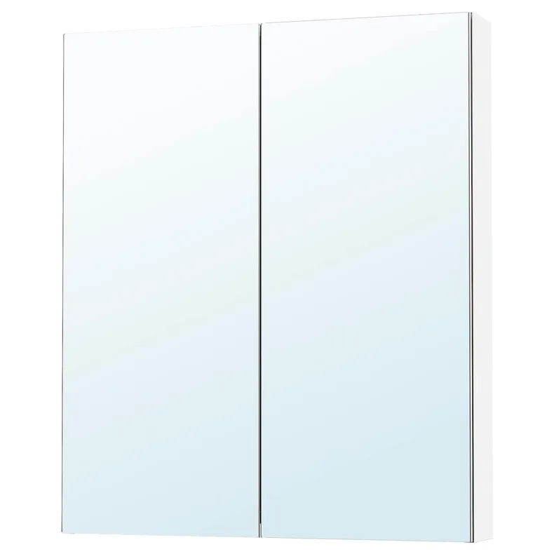 IKEA LETTAN ЛЕТТАН, дзеркальна шафа з дверцятами, дзеркальний ефект/дзеркальне скло, 80x15x95 см 805.349.23 фото №1