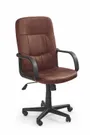 Кресло компьютерное офисное вращающееся HALMAR DENZEL коричневый, экокожа фото