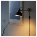 IKEA RANARP РАНАРП, настенный софит / лампа с зажимом, черный 703.313.94 фото thumb №2