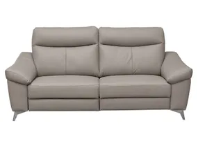 BRW Трехместный диван Luna 3 из натуральной кожи светло-серого цвета, Мадрас 518 SO-LUNA-3-SK+ECO_B6B28A фото