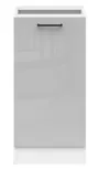 BRW Базовый шкаф для кухни Junona Line 40 см левый светло-серый глянец, светло-серый глянец D1D/40/82_L_BBL-BI/JSZP фото