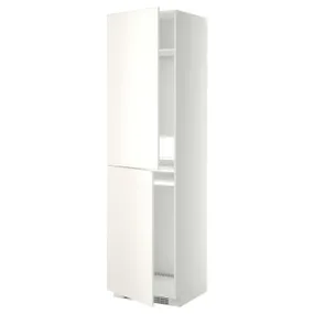 IKEA METOD МЕТОД, висока шафа для холодильнка / морозил, білий / ВЕДДІНГЕ білий, 60x60x220 см 499.207.09 фото