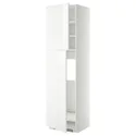 IKEA METOD МЕТОД, высокий шкаф д / холодильника / 2дверцы, белый / Рингхульт белый, 60x60x220 см 094.549.68 фото thumb №1