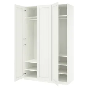 IKEA PAX ПАКС / GULLABERG ГУЛЛАБЕРГ, гардероб, комбінація, білий/білий, 150x60x236 см 095.630.24 фото