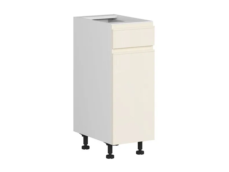 BRW Правосторонний кухонный шкаф Sole 30 см с ящиками с плавным закрыванием магнолия глянцевая, альпийский белый/магнолия глянец FH_D1S_30/82_P/STB-BAL/XRAL0909005 фото №2