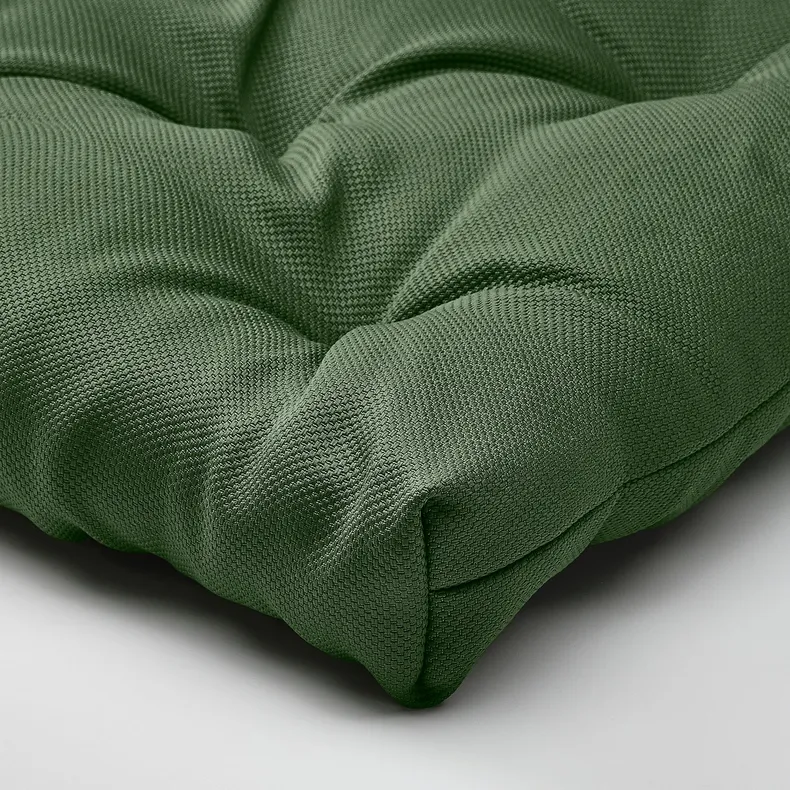 IKEA MALINDA МАЛІНДА, подушка на стілець, зелений, 40/35x38x7 см 405.773.11 фото №2