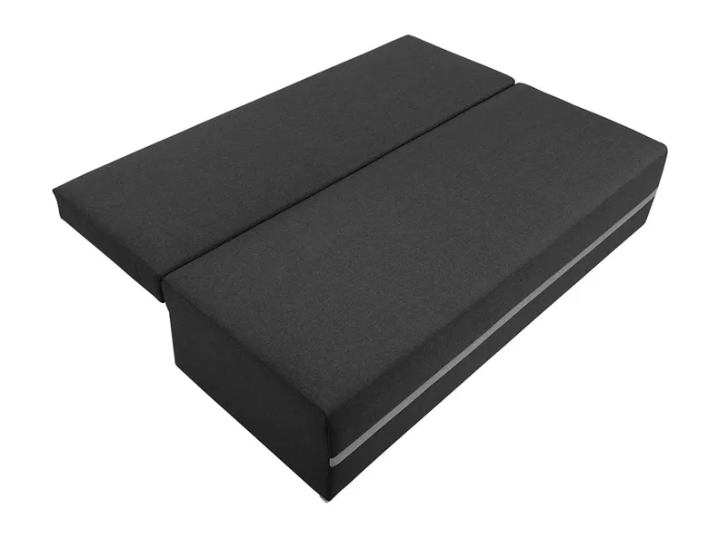 BRW Тримісний розкладний диван Mata з ящиком для зберігання чорний, Sawana 14 Black / Sawana 21 Grey SO3-MATA-LX_3DL-G2_B88701 фото №7